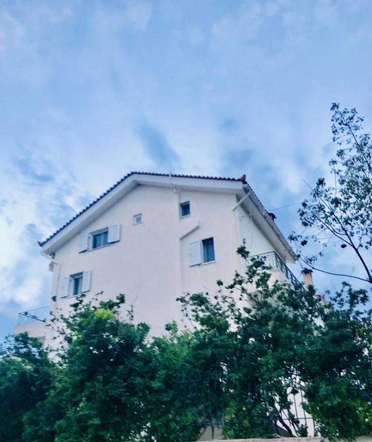 Beautiful Maisonette With A View To The Mountains And The Sea Ajía Marína Kültér fotó