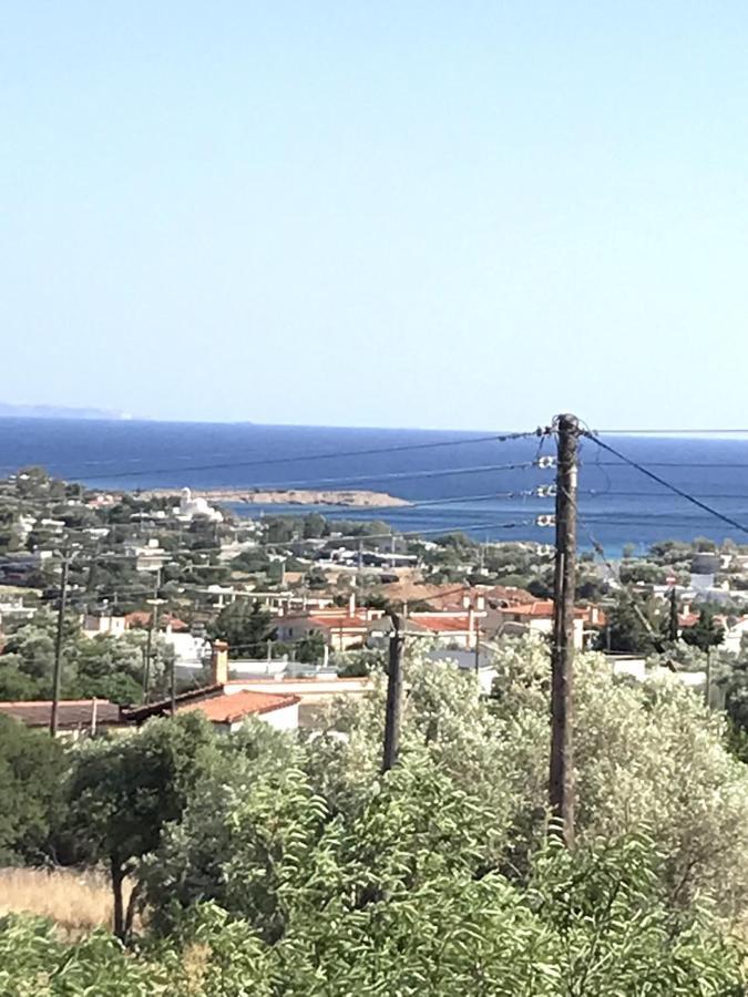 Beautiful Maisonette With A View To The Mountains And The Sea Ajía Marína Kültér fotó