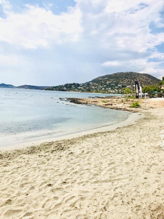Beautiful Maisonette With A View To The Mountains And The Sea Ajía Marína Kültér fotó