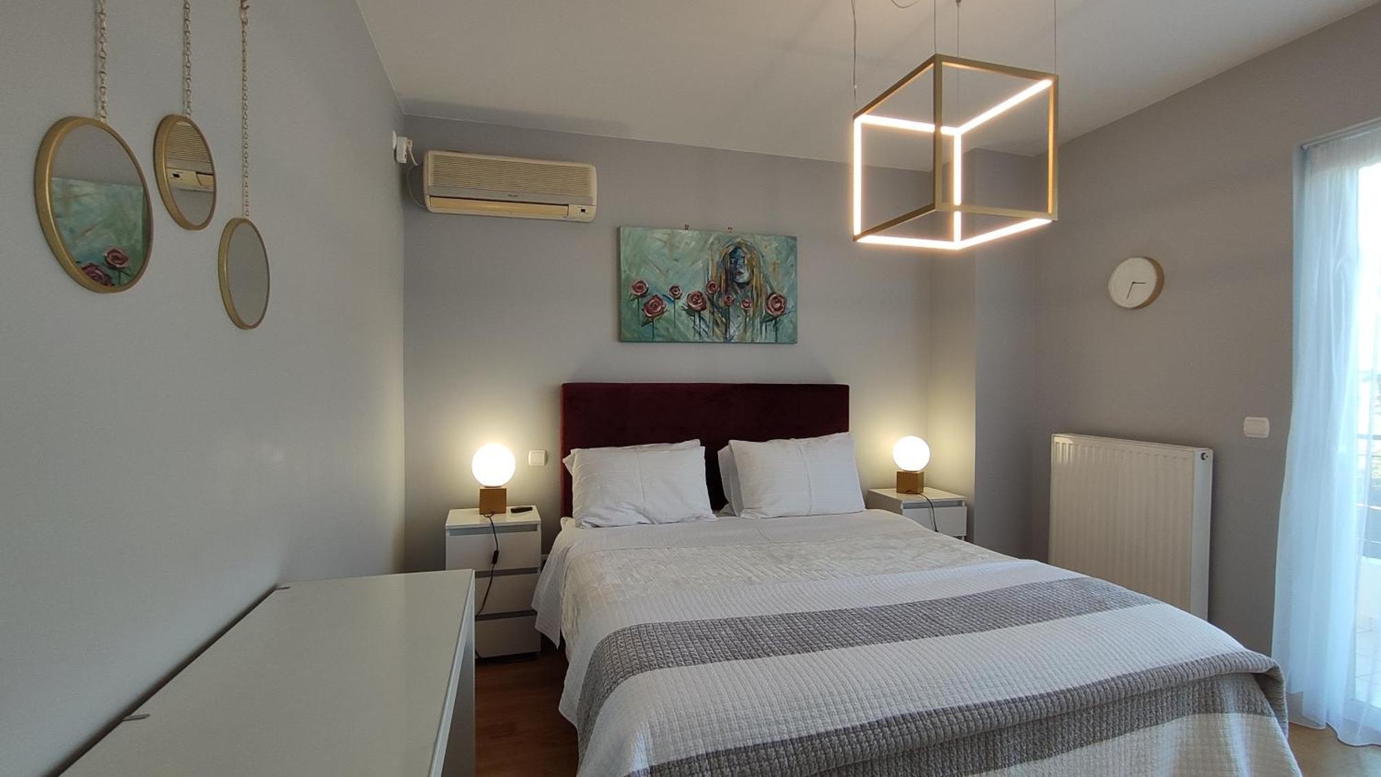 Beautiful Maisonette With A View To The Mountains And The Sea Ajía Marína Kültér fotó