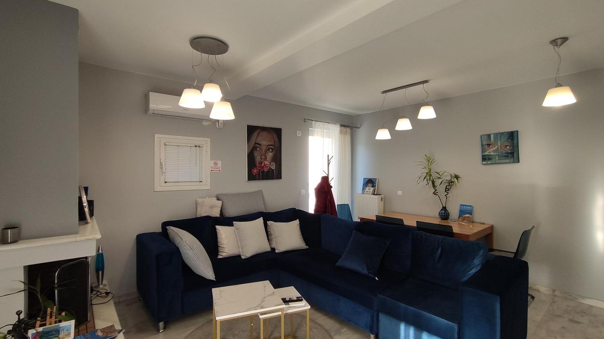 Beautiful Maisonette With A View To The Mountains And The Sea Ajía Marína Kültér fotó